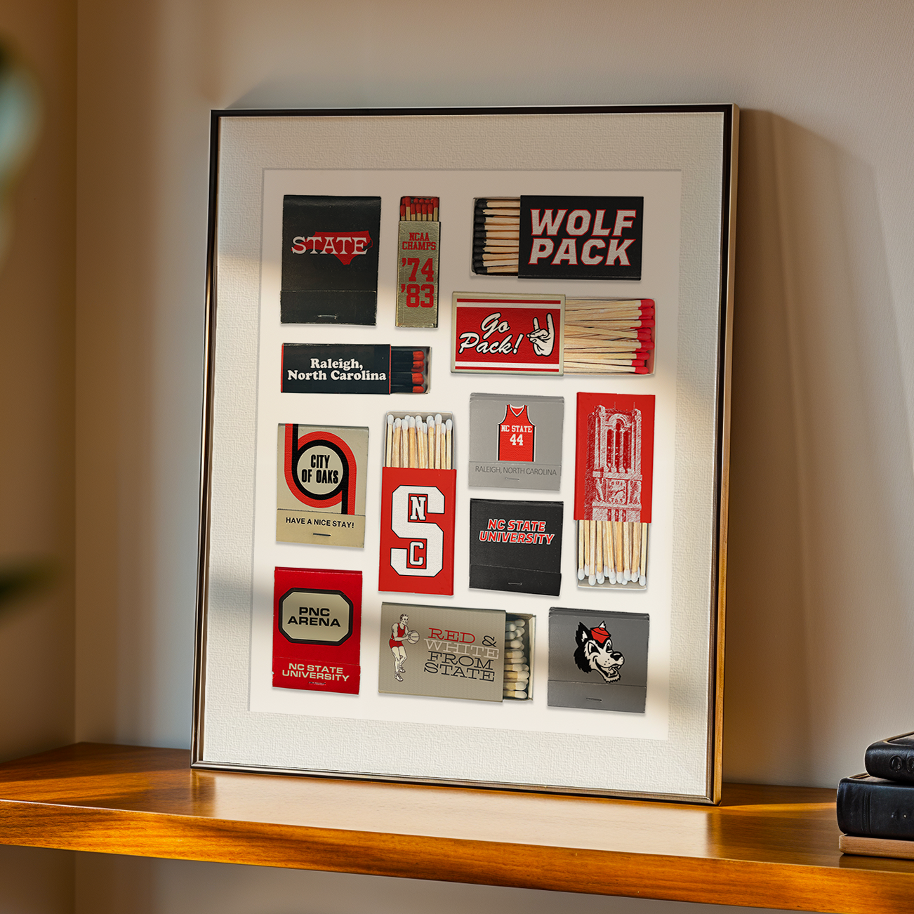 Georgia Tech Matchbox Collage - Vintage GT Print — maxbox matchbox